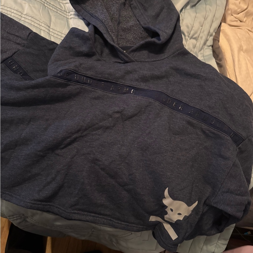 Under Armour Dark Blue Hoodie with Logo
